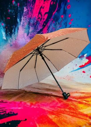 Женский стильный зонт полуавтомат с системой антиветер4 фото