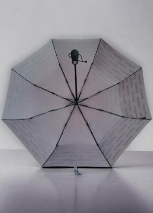 Мужской зонт автомат складной supreme с системой антиветер, серый4 фото