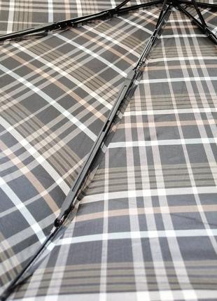 Мужской зонт автомат с системой антиветер