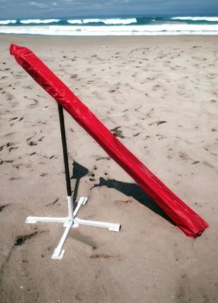 Зонт для пляжа и сада 3 на 3 м с ветровым клапаном и серебряным покрытиием7 фото