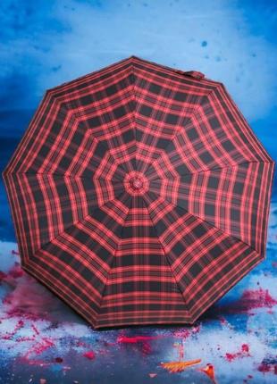 Універсальна парасолька автомат в клітину з системою антивітер