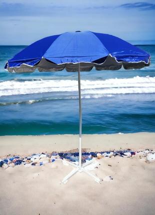 Зонт большой для кафе 2,5 м с 10 спицами из стекловолокна и ветровым клапаном2 фото
