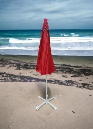 Зонт большой, торговый, пляжный, садовый 3 м, 10 спиц с  клапаном3 фото