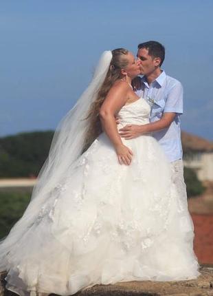 Свадебное платье плюс сайз, весит 80 000 грн (2000 евро)1 фото