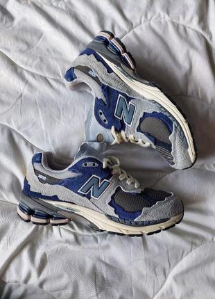 Мужские кроссовки new balance 2002r light blue9 фото