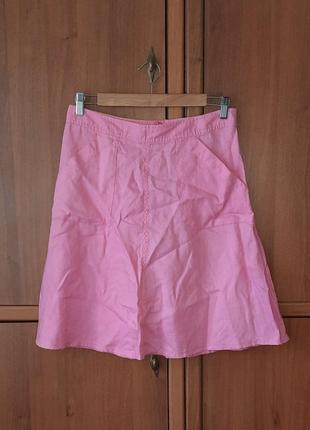 Лляна спідниця h&m