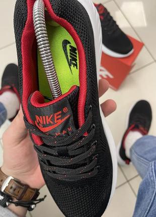 Кроссовки nike air max (сетка) black/red3 фото