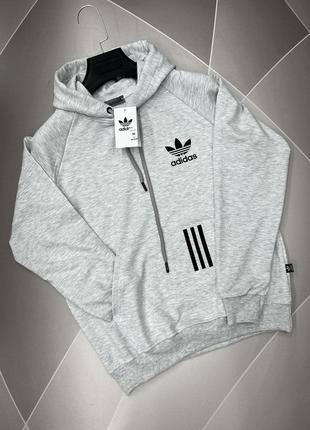 Худи мужской adidas s-xxl арт.1497, xxl, 52, светло-серый1 фото