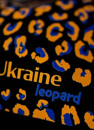 Екосумка шопер чорний з авторським патріотичним принтом леопрад-україна, бренд "малюнки"4 фото