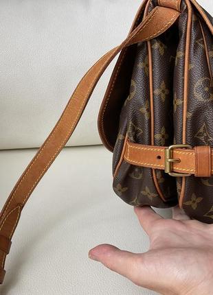 Louis vuitton vintage monogram canvas saumur 30 messenger bag сумка через плече4 фото