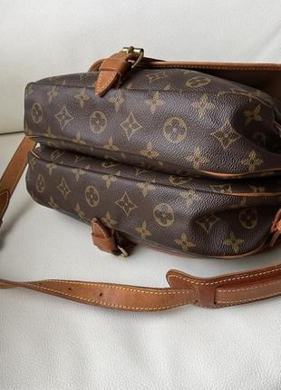 Louis vuitton vintage monogram canvas saumur 30 messenger bag сумка через плече5 фото