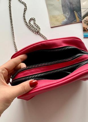 👛прелестная маленькая розовая сумочка/розовая сумка/сумочка на цепочке через плечо👛2 фото