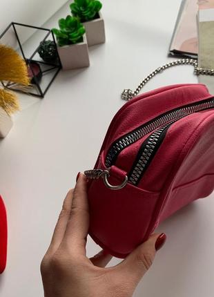 👛прелестная маленькая розовая сумочка/розовая сумка/сумочка на цепочке через плечо👛4 фото