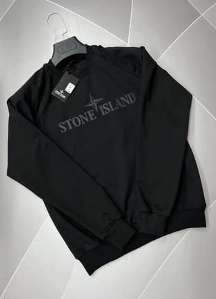 Світшот чоловічий stone island s-xxl арт 1494, колір чорний, міжнародний розмір xxl, розмір чоловічого одягу (ru)