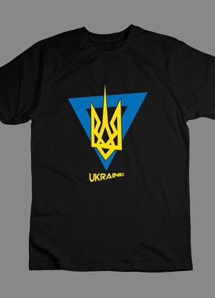 Патриотическая мужская футболка с принтом украина
