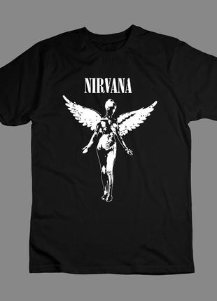 Футболка з принтом нірвана. nirvana