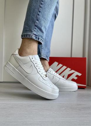 Кроссовки nike air force white (кожа)