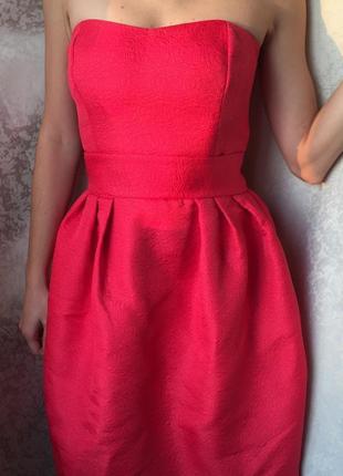 Новое нарядное платье asos xs/s рожеве в стиле барби6 фото