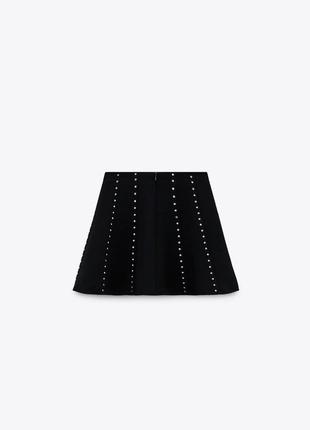 Zara  ⁇  юбка с заклепками 9878 ⁇ 0723 фото