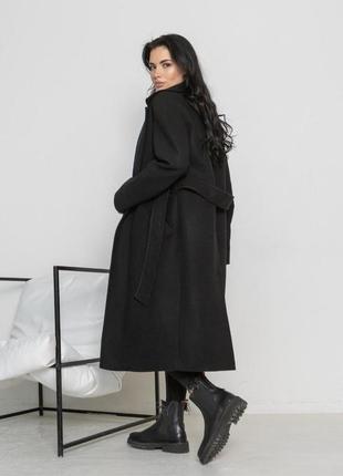Элегантное женское демисезонное пальто на запах с поясом полушерсть xs, s, m, l, xl, 2xl, 3xl9 фото