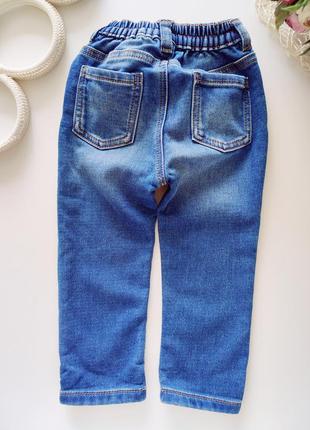 Мягкие джинсы на резинке артикул: 166114 фото