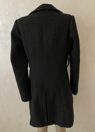 Черное пальто деми/е нюансы:2 фото