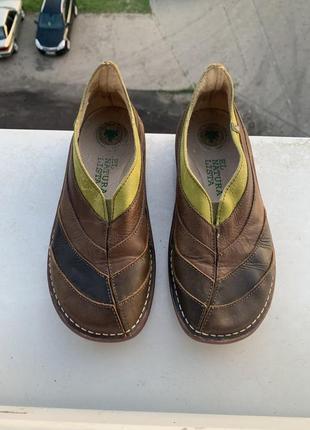 Кожаные туфли мокасины el naturalista испания