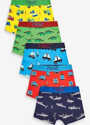 5шт набір боксерів 2-10 років хлопчики🦈🦈🦈