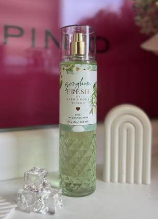 Спрей парфюмированный bath and body works gingham fresh оригинал