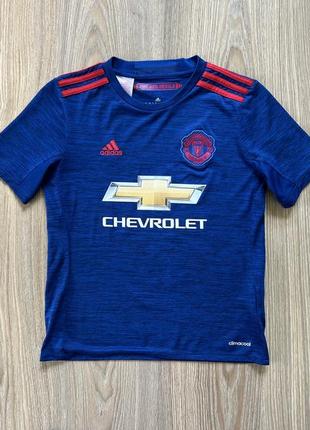 Підліткова спортивна футбольна джерсі футболка adidas manchester united