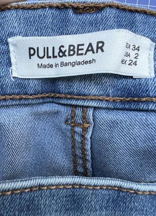 Джинсы светло-голубые pull &amp; bear4 фото