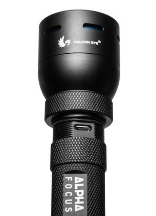 Ліхтар тактичний falcon eye alpha 2.4 (500 lm) focus usb rechargeable (fhh0116)5 фото