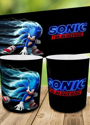 Кружка сонік,кружка з принтом,чашка на подарунок,друк на чашках
