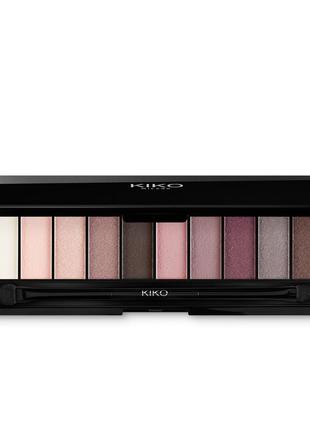 Палитра теней для век kiko milano smart eyeshadow palette с аппликатором1 фото