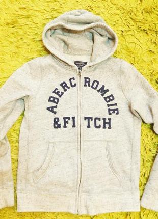 Abercrombie & fitch модная толстовка худи зипка теплая женская кофта на молнии жіноча тепла модна