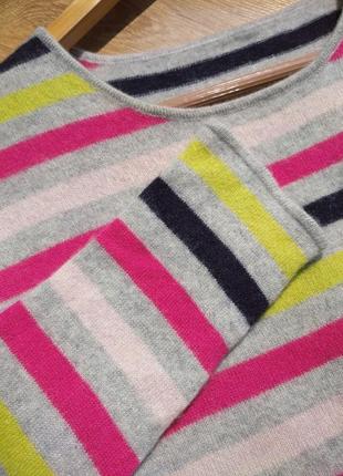 Кашемировый свитер c&amp;a pure cashmere в полоску 100% кашемир4 фото