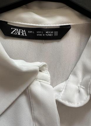 Блуза женская новая zara сорочка рубашка размер m/l5 фото