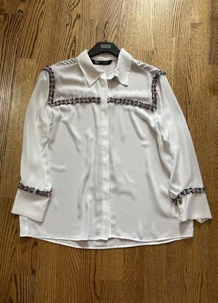 Блуза женская новая zara сорочка рубашка размер m/l2 фото