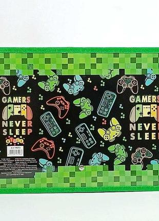 Папка для зошитів "gamers never sleep" на змійці 14055