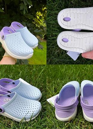 Crocs literide kids кроксы детские р. 23-35 детские кроксы5 фото