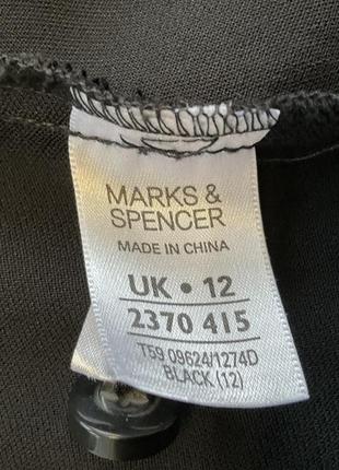 Черное демисезонное платье- трапеция /l / brend marks &amp; spencer7 фото