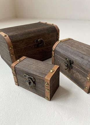 Шкатулка для декупажа. 3шт/комплект. 18х13х10см