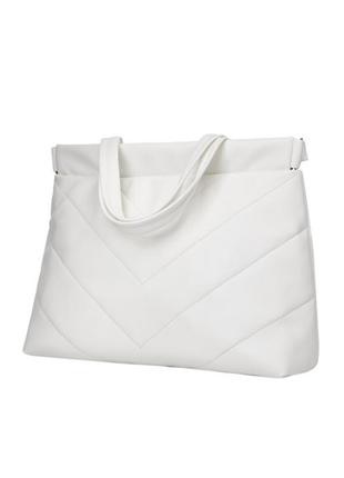 Сумка sambag shopper  tote 0rn белый8 фото