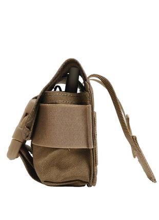 Тактический подсумок под 2 гранаты kiborg gu double mag pouch coyote2 фото