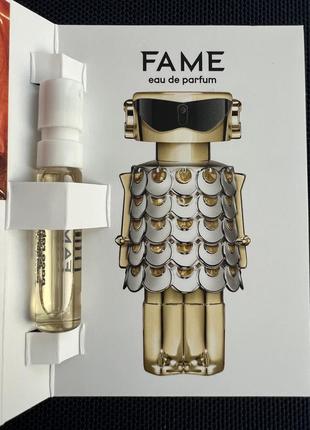 Пробник парфюмированная вода paco rabanne fame для женщин