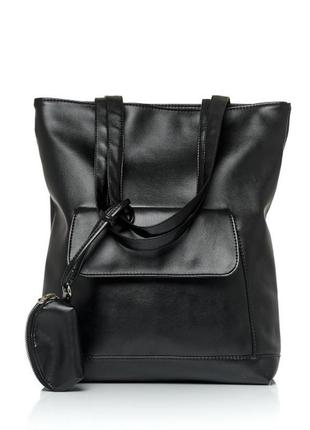 Жіноча сумка sambag shopper black6 фото