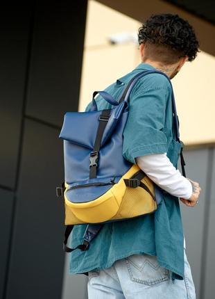Мужской рюкзак sambag renedouble желто-голубой4 фото