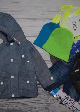 1 - 2 года 92 см мего крутая парка штурмовка куртка курточка моднику некст весна осень