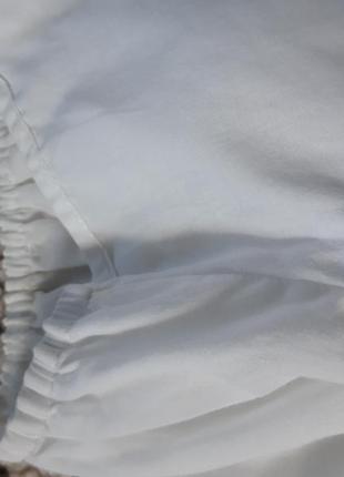 Актуальный белый хлопковый длинный сарафан с вышивкой ,р. 38-405 фото