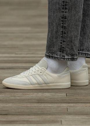 Кроссовки adidas samba white milk